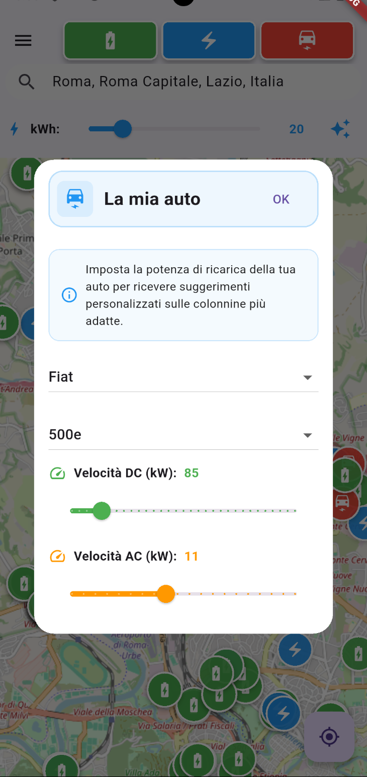 Impostazioni auto